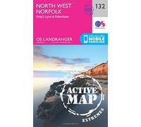 North West Norfolk, King's Lynn & Fakenham: (OS Landranger Active Map 132 February 2016 ed)