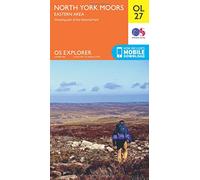 Explorer Ol27 North York Moors - Eastern Area Map With Digital Version - Orange, Orange One Size