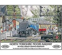 North Yorkshire Moors Railway steel fridge magnet (og)
