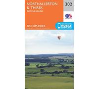 Explorer 302 Northallerton & Thirsk Map With Digital Version, Orange One Size