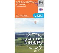Explorer Active 302 Northallerton & Thirsk Map With Digital Version - Orange, Orange One Size