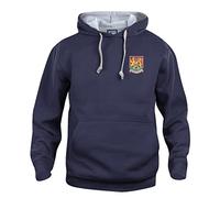 Northampton 1960s Retro Football Hoodie Embroidered Logo Navy
