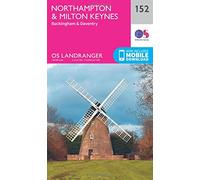 Landranger 152 Northampton & Milton Keynes, Buckingham & Daventry Map With Digital Version, Pink One Size