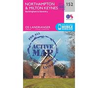 Landranger Active 152 Northampton, Milton Keynes, Buckingham & Daventry Map With Digital Version - Pink, Pink One Size