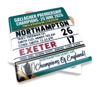 Northampton Saints champions 26-217 Exeter 2026 Rugby Premiership Rugby final, Northampton vs Bath 2024 Final, Franklin’s Gardens, Marble coaster (Saints vs Exeter)