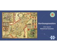 Northamptonshire Historical 1610 Map 1000 Piece Puzzle