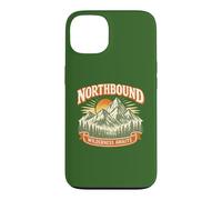 Northbound Wilderness Awaits Vintage Mountain Adventure Case for iPhone 13