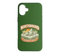 Northbound Wilderness Awaits Vintage Mountain Adventure Case for iPhone 16 Plus