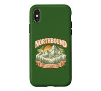 Northbound Wilderness Awaits Vintage Mountain Adventure Case for iPhone X/XS