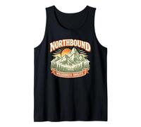 Northbound Wilderness Awaits Vintage Mountain Adventure Tank Top