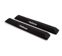 Northcore Surfing and Watersports Accessories - Aerodynamic Roof Rack Wide Load 72cm Pads - Black - Waterproof Sprayproof