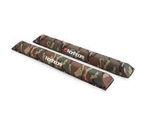 Northcore Surfing and Watersports Accessories - Aerodynamic Roof Rack Wide Load 72cm Pads - Camo - Waterproof Sprayproof