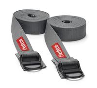 Northcore Surfing and Watersports Accessories - D-Ring 5M Roof Rack Straps Tie Downs - Grey - No mechanical parts