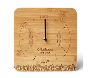 Northcore Surfing and Watersports Accessories - Wall Mounted Bamboo Tide Clock - Made from Natural sustainable bamboo