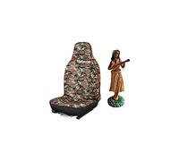 Northcore Surfing and Watersports Accessories - Waterproof Car Seat Cover & Hawaiian Hula Dashboard Doll Bundle - Camo