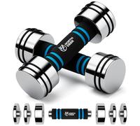 Northdeer Dumbbells Set, Adjustable Ultracompact Chrome Weights Home | Adjustable 2.5kg 5kg 7.5kg 10kg 15kg 25kg Chrome Dumbbell with Foam Handles Home Gym Workout