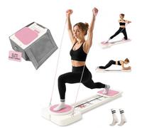 Northdeer Foldable Pilates Sliding Reformer Board, Multi-Purpose White