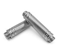 Northdeer Knurled Steel Handles Pair for Northdeer Dumbbells - Chrome Dumbbell Accessories