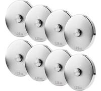 Northdeer Weight Plates for Steel Dumbbells V2.0 - Disc Set 8 Pieces 1.25kg (Silver)