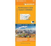 Northeastern USA, Eastern Canada - Michelin Regional Map 583 (Michelin Regional Maps)