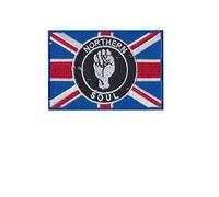 Northerm Soul Northern Keep The Faith Patch Badge Embroidered Iron on Applique Souvenir Accessory