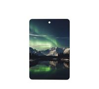 Northern Aurora Night Car Air Fresheners Cards 4 Pcs Long Lasting Car Fresheners Gifts for Men Women Auto Aromatherapy Tablets Hanging Scented Card Rearview Mirror Pendant - Lavender Scent