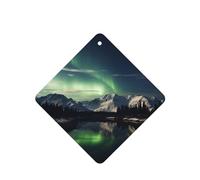 Northern Aurora Night Car Air Fresheners Cards 4 Pcs Long Lasting Car Fresheners Gifts for Men Women Auto Aromatherapy Tablets Hanging Scented Card Rearview Mirror Pendant - Lavender Scent