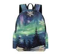 Northern Auroras Snowflakes Travel Laptop Backpack for Women Men | Adult Computer Bag Lightweight Business Casual