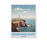 Northern Basque Country, France，Jigsaw Puzzles Puzzles for Adults Kids. 1000 Piece Impossible Challenge Toy Educational Game Home Decoration for Adults& Kids Age 14 Years Up 1000pcs（75x50cm）-HC2