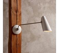 Northern Birdy Swing wall light, white/steel