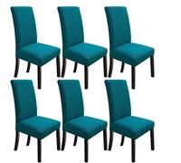 NORTHERN BROTHERS Chair Covers for Dining Room, Kitchen Parsons Chair Covers, Washable Dining Chair Slipcovers Seat Protector for Hotel, Banquet, Ceremony（ Teal ）