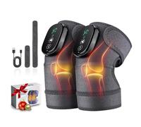 NORTHERN BROTHERS Cordless Knee Massager with Heat & Vibration for Pain Relief, 5000mAh USB-C Rechargeable Knee heating pad, 3 Heat (131-167°F) & 3 Modes, for Knee/Elbow/Shoulder (2-Pack)