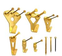 Northern Brothers Picture Hooks - Heavy Duty Picture Hanging Kit Picture Frame Hangers with Nails for Walls (130 Pieces)