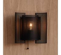 Northern Butterfly perforated wall lamp black