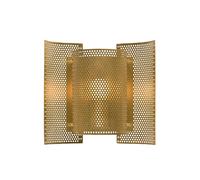 Northern Butterfly wall lamp perforated Brass