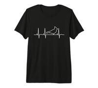 Northern Cardinal Redbird Heartbeat ECG Pulse Premium T-Shirt