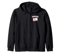NORTHERN CYPRUS Flag Sport Competition Vacation Souvenir Zip Hoodie
