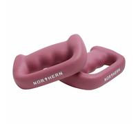 NORTHERN Dusk Pink Hand Dumbbells Pair, D-Shaped Boxing Exercise Weights 0.5kg-4kg, Home Gym Strength Training Weights for Fitness, Aerobics, Yoga & Toning (2 x 1kg)