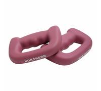 NORTHERN Dusk Pink Hand Dumbbells Pair, D-Shaped Boxing Exercise Weights 0.5kg-4kg, Home Gym Strength Training Weights for Fitness, Aerobics, Yoga & Toning (2 x 2kg)