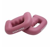 NORTHERN Dusk Pink Hand Dumbbells Pair, D-Shaped Boxing Exercise Weights 0.5kg-4kg, Home Gym Strength Training Weights for Fitness, Aerobics, Yoga & Toning (2 x 3kg)
