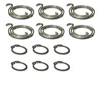 Northern DIY Door Handle Spring Repair Kit (six 2.5-Turn, 2.5mm Thick coils Plus six circlips)