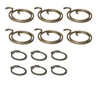 Northern DIY Door Handle Spring Repair Kit (six 2 Turn, 2mm Thick coils Plus six circlips)