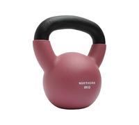 NORTHERN Dusk Pink Coated Cast Iron Kettlebell, 4kg-12kg Strength Training Weight, Flat Base, Durable Non-Slip Grip Kettle Bells for Fitness, Cross Training, Strength & Conditioning (8kg)