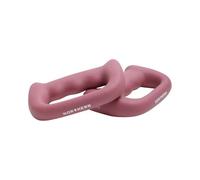 NORTHERN Dusk Pink Hand Dumbbells Pair, D-Shaped Boxing Exercise Weights 0.5kg-4kg, Home Gym Strength Training Weights for Fitness, Aerobics, Yoga & Toning (2 x 0.5kg)