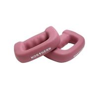 NORTHERN Dusk Pink Hand Dumbbells Pair, D-Shaped Boxing Exercise Weights 0.5kg-4kg, Home Gym Strength Training Weights for Fitness, Aerobics, Yoga & Toning (2 x 4kg)