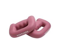 NORTHERN Dusk Pink Hand Dumbbells Pair, D-Shaped Boxing Exercise Weights 0.5kg-4kg, Home Gym Strength Training Weights for Fitness, Aerobics, Yoga & Toning (2 x 3kg)
