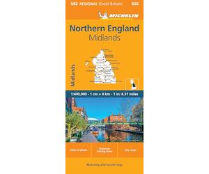 Northern England - Michelin Regional Map 502: Map (Maps/Regional Michelin, 502)