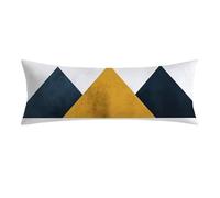 Northern Europe Cushion Covers, Long Body Pillow Cover 50 x 150cm Large Super Soft Velvet Simple Bolster Cushion with Invisible Zipper Double-Sided Printing Long Pillow Case for Side Sleepers 0E-32