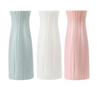 Northern Europe Style Flower Vase, 3 Pc Minimalist Modern Home Decor Vases For Home Decor Table Centerpieces Wedding Living Room Dining Decor 8 * 8 * 20.5cm