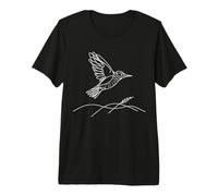 Northern Flicker Line Art Birdwatcher Premium T-Shirt